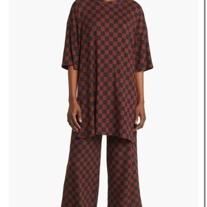 Dressed in Lala Lex Ribbed Playsuit Checkered